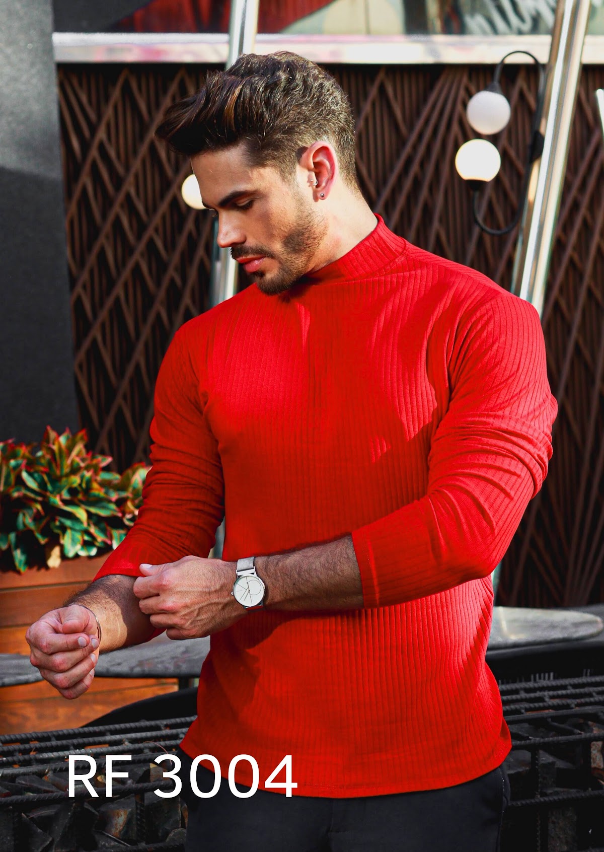 Blusa canelada masculina — RF 3004