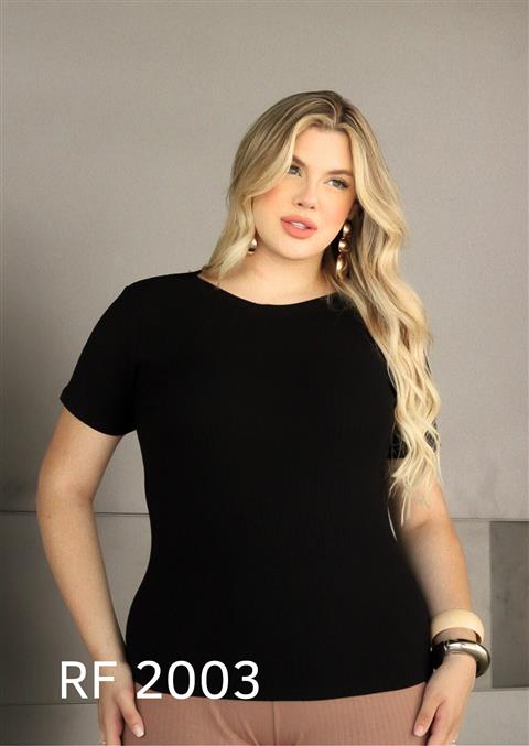 Blusa canelada Plus Size — RF 2003